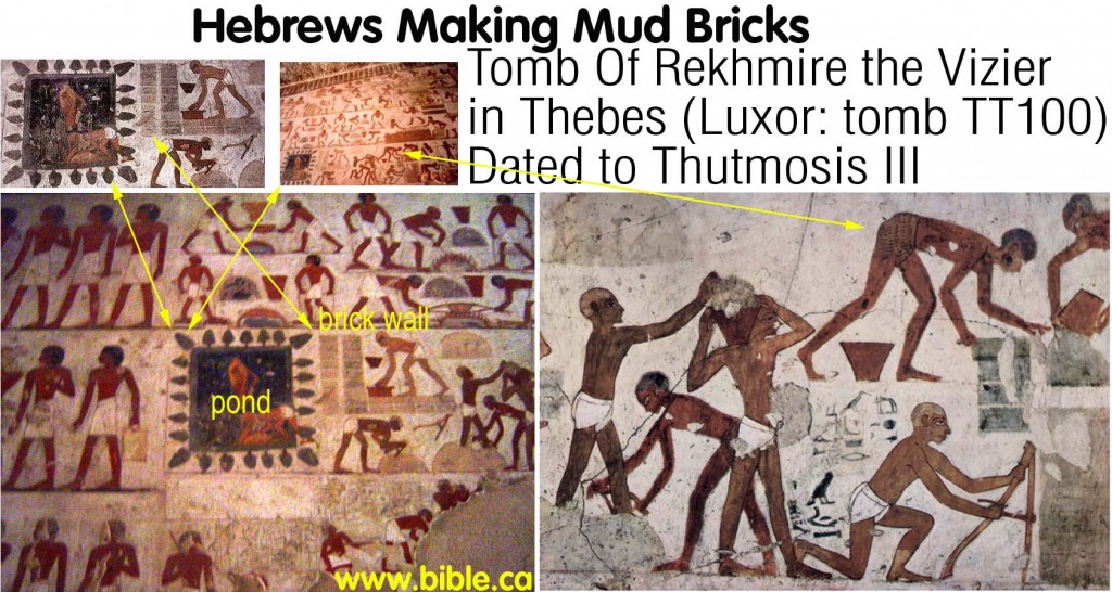 archeology-TT100-tomb-of-rekhmire-vizier-thutmosisIII-hebrews-making-mud-bricks-thebes-luxor